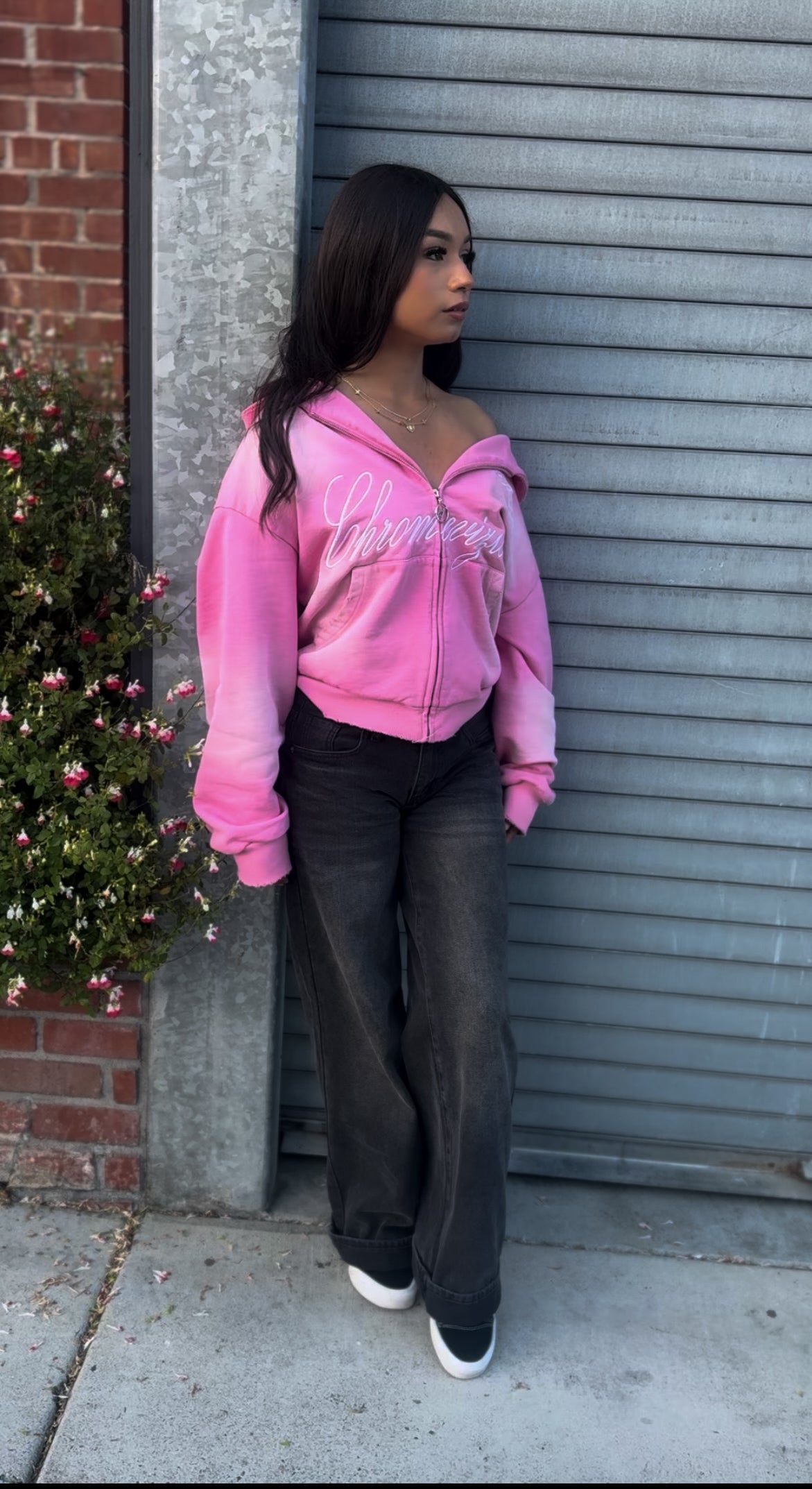 Pink Chromevizion prosper zip up