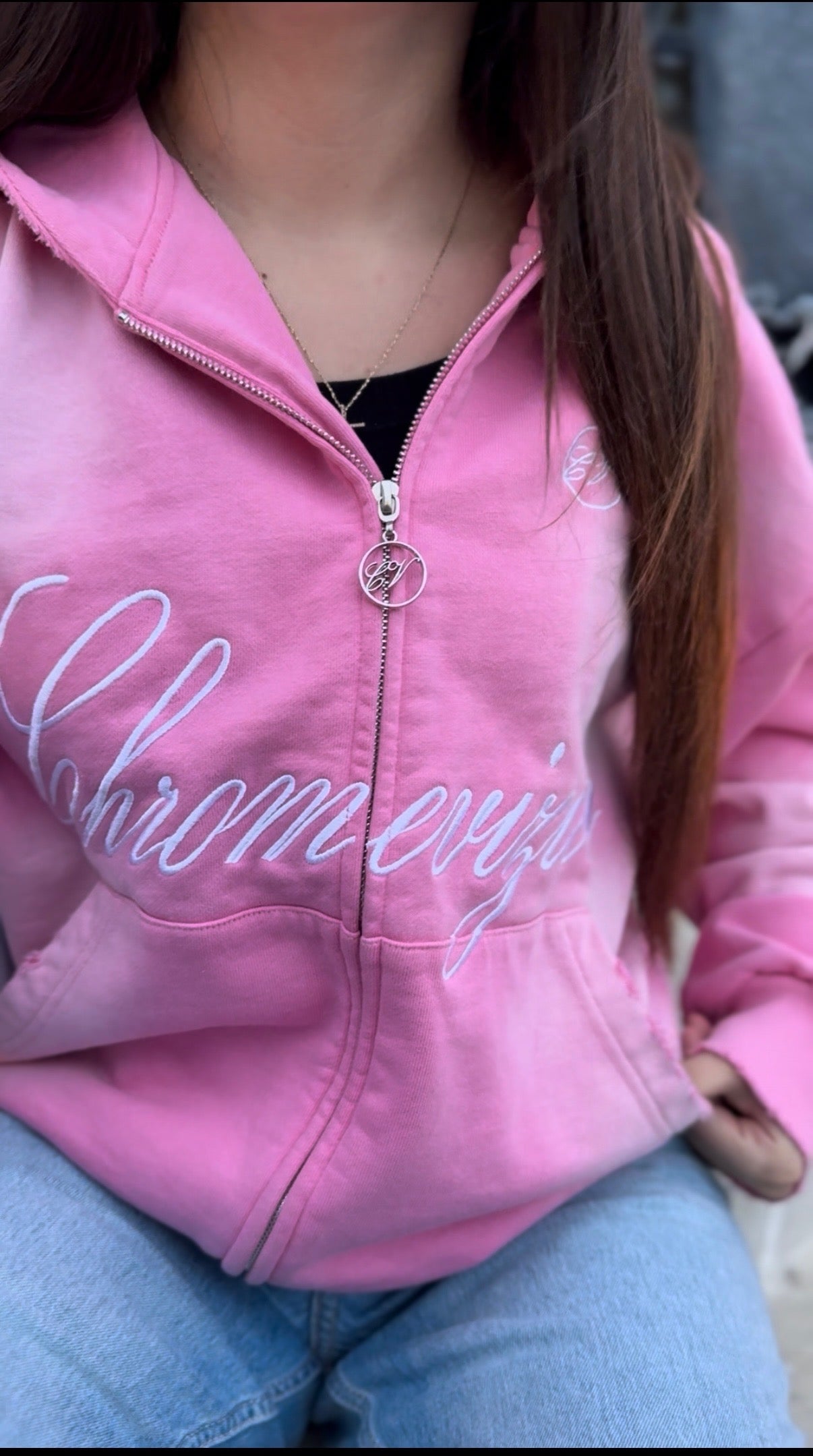 Pink Chromevizion prosper zip up